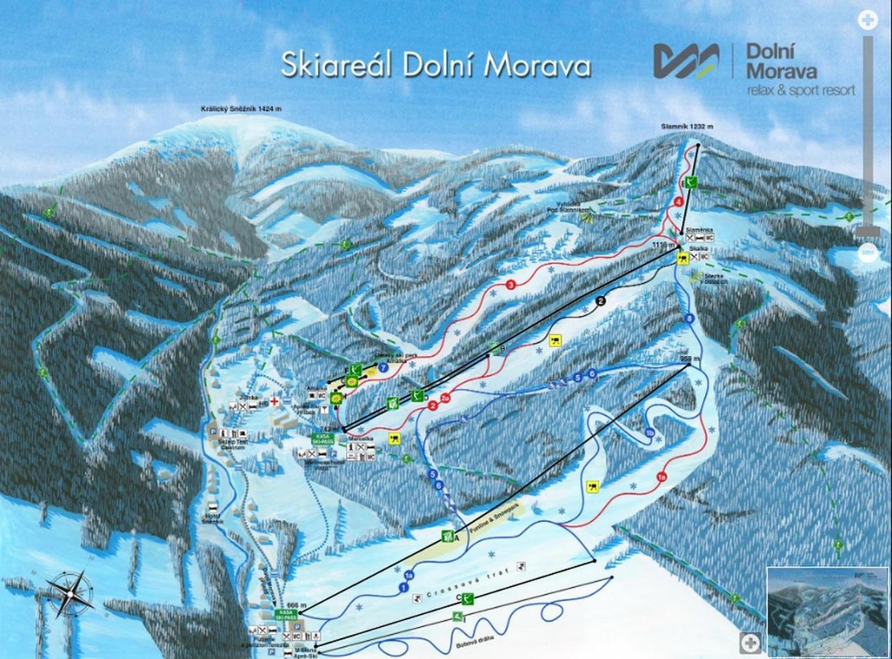 Modry Apartman Dolni Morava Bagian luar foto